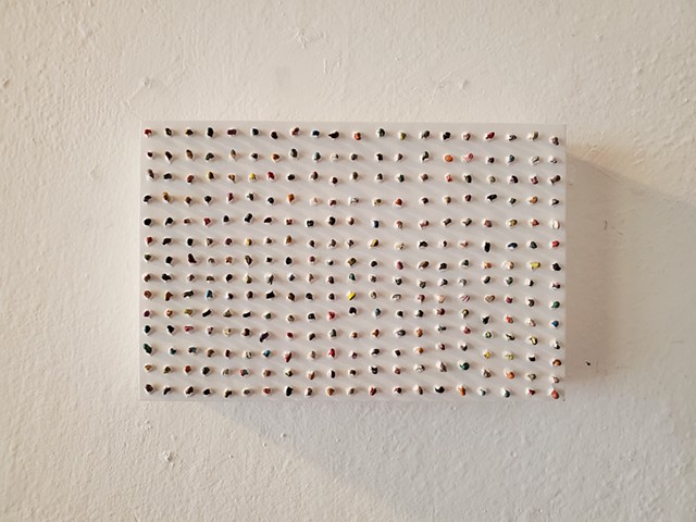 conceptual, textural, zits, yong sin, contemporary art, painting