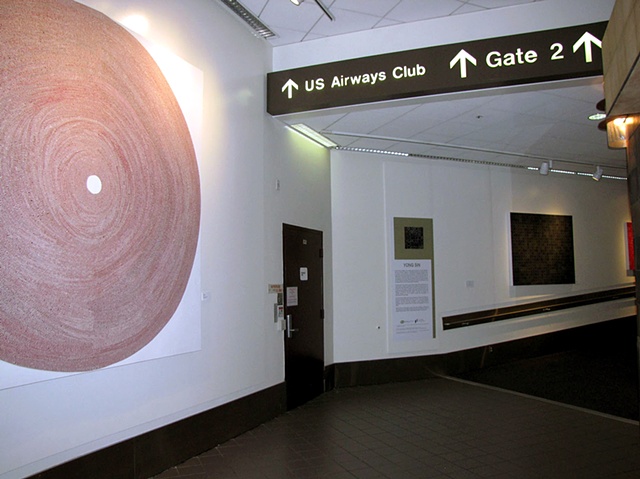 Installation view at Los Angeles International Airport, Terminal 1, US Airways