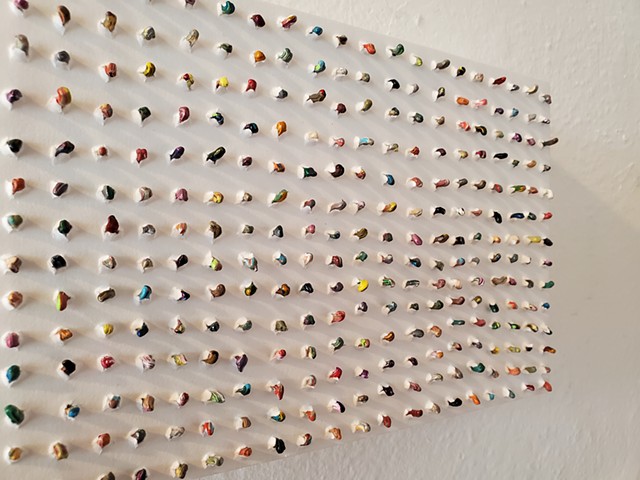 conceptual, textural, zits, yong sin, contemporary art, painting