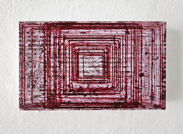 conceptual, grid, grids, abstract, collage, geometric, square, hardedge, yong sin, collaged painting