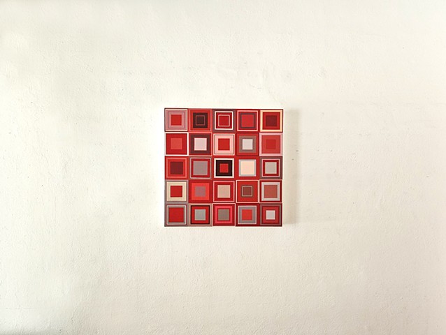 conceptual, grid, grids, abstract, collage, geometric, square, hardedge, yong sin