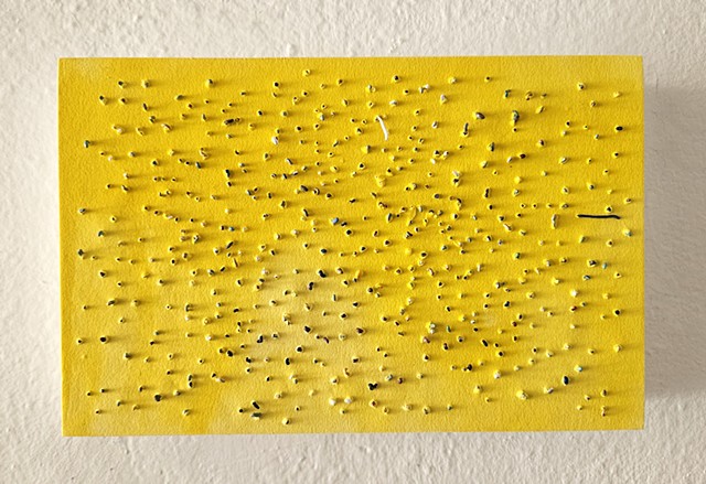 conceptual, textural, zits, yong sin, contemporary art, painting