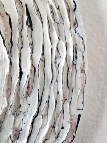 contemporary, mixed media, Yong Sin, singular forms repeated, collage