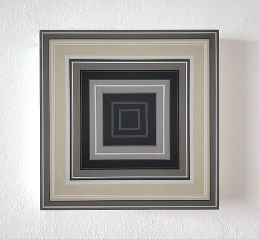 square, contemporary art, yong sin, painting, hard edge