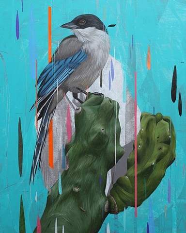 Azure-Winged Magpie & Totem