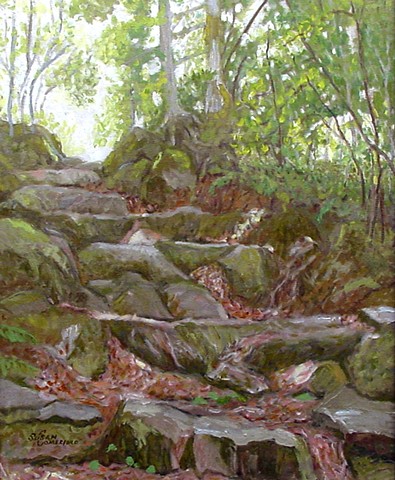 Old Stone Steps in the forest
