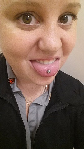 tongue piercing, piercing, piercings, body piercing, piercer, body piercer, All Aces Tattoo, Katherine Veronica, Best of Clay 2019