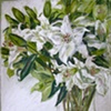 Arrangement in White and Green
