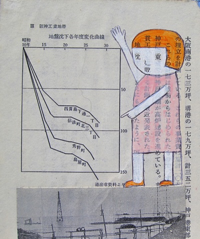 collage, paper, text, Asian, Japanese figure pink orange teacher school  chart 