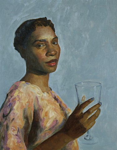 Woman with Glass