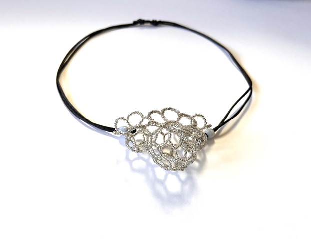 Cellular Lace Necklace