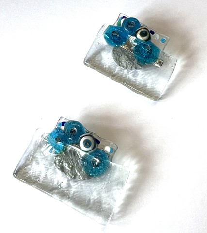 Blue Nazar Brooches
