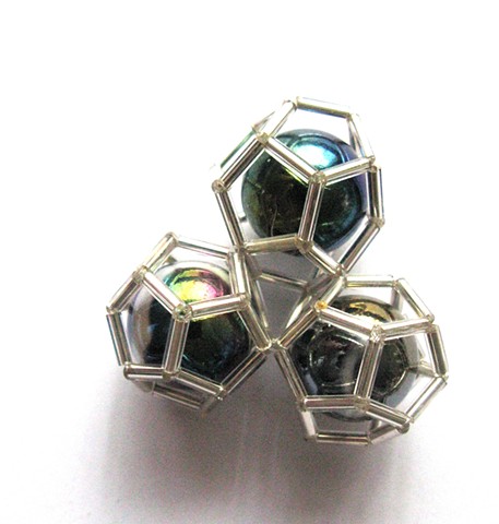 Cintemani Dark Marble Brooch