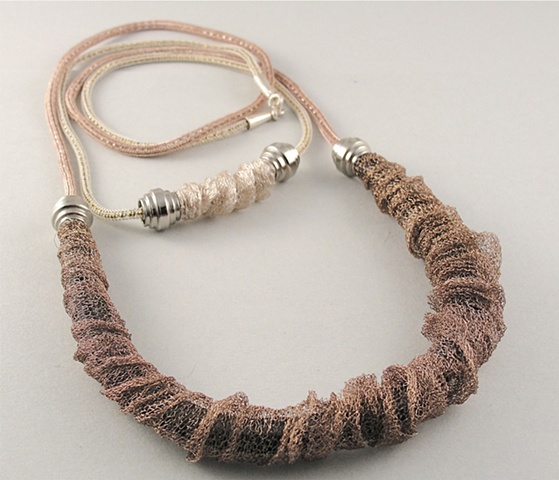 knit wire necklaces by sarah buck mueller