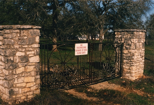 Ranch gate, Buda, TX