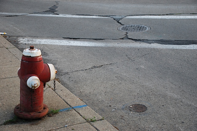 Hydrant at sunset
