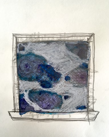 Window (graphite, charcoal, colored pencil, ink on paper)