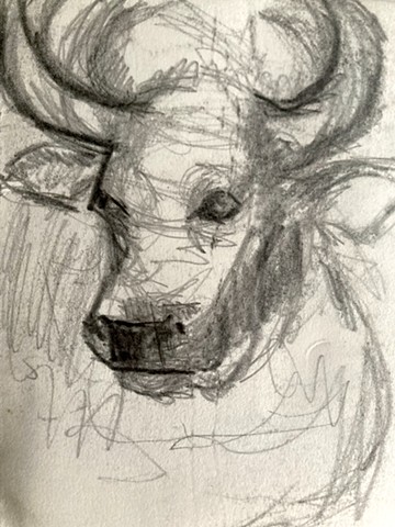 Cow (graphite on paper)