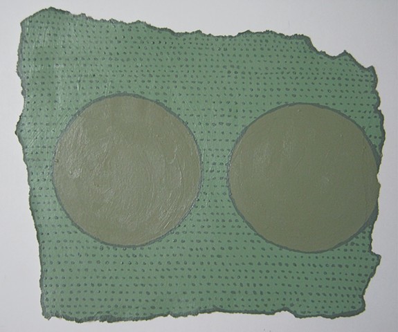 Olive Pair with Torn Edges