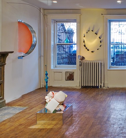 Installation view of Geography of Imagination at Adam House, New York, NY, 2009.