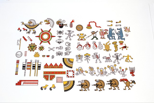 Index of figural archetypes and recurring pattern ornamentation