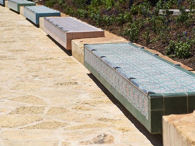 Cement Tile Designs at the San Pedro Creek Culture Park