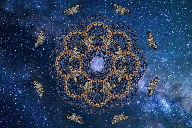 Look and Breathe and meditate on the butterflies and sacred geometry