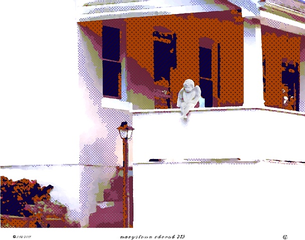 Cherub on a Porch in Maeystown, Illinois