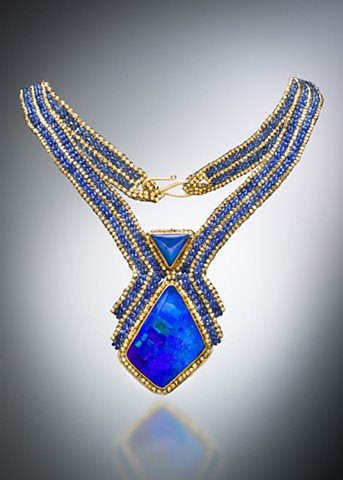 Blue Opal Collar
