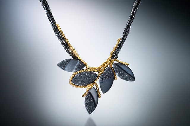Black Petals Necklace