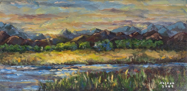 "Sunset in the Foothills"