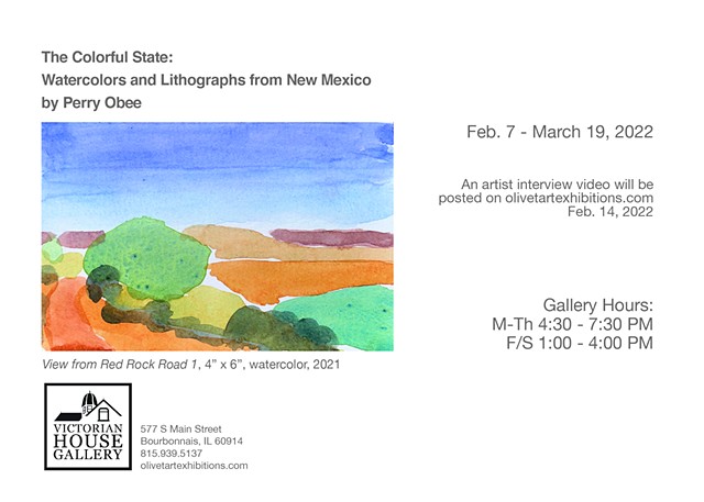 New Mexico Watercolors and Lithographs: Perry Obee