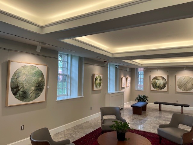 Brackish Water, solo exhibition, reception: Wed Sep 10, 2025, 12:00-1:15 p.m. On view September-December 2025,  Location: Yale Divinity School, Croll Family Entrance Hall