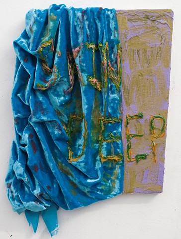 Gaby Collins-Fernandez, 
Blue Velvet SKIN DEEP Painting