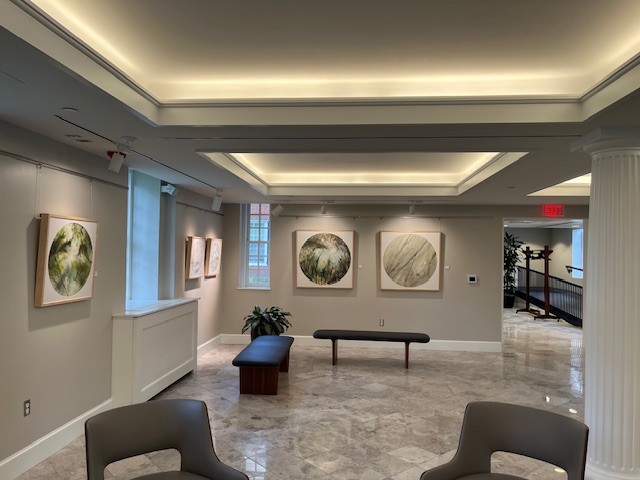 Brackish Water, solo exhibition, reception: Wed Sep 10, 2025, 12:00-1:15 p.m. On view September-December 2025,  Location: Yale Divinity School, Croll Family Entrance Hall