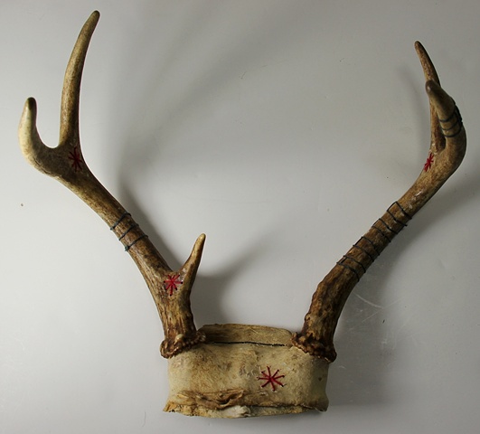 embroidered antlers no.1