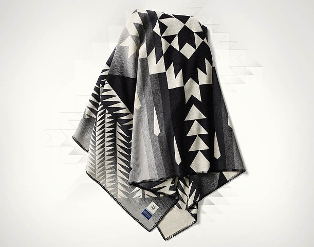 Nike N7 Holiday 2013 Collection 
a collaboration between Nike and Pendleton Woolen Mills to create a blanket to benefit the American Indian College Fund