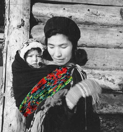 Original photo is of Annie James from Ft. Yukon, 1940