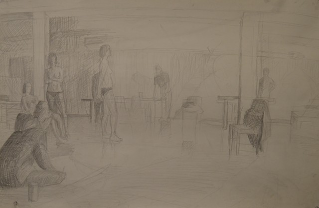 BFA, Ballroom Drawing Multi Figure