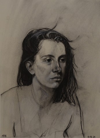 Portrait with Flipped Hair