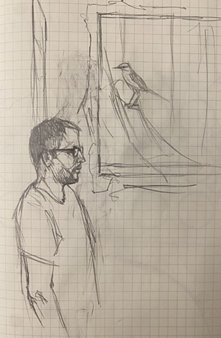 Gridded Figure Self Portrait