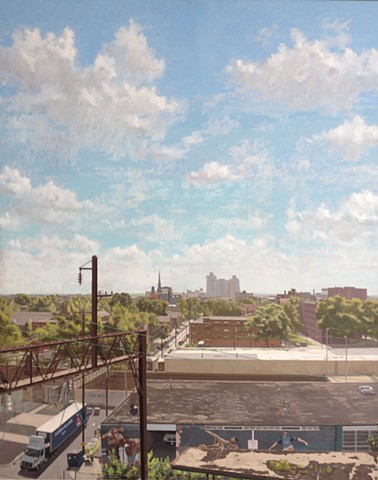 East on Green St, Overlooking the Reading Viaduct