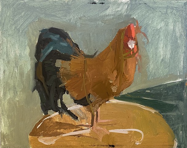 Painting Demo, Rooster