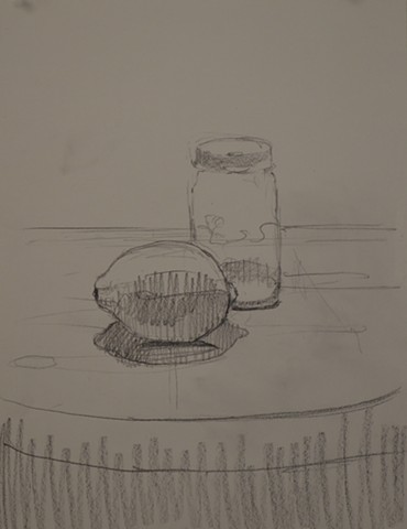 Study 1 for Still life for Evelyn