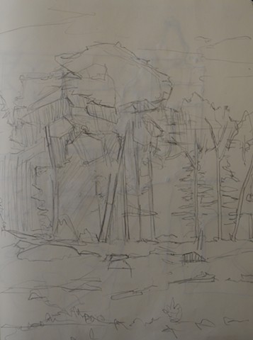 Study of the View from Eliot's House 5