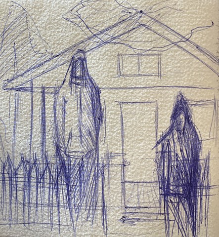 Two Figures, Park Avenue House, Bloomington