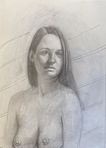Woman with Stripes