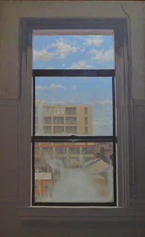 Studio Window with Condensation