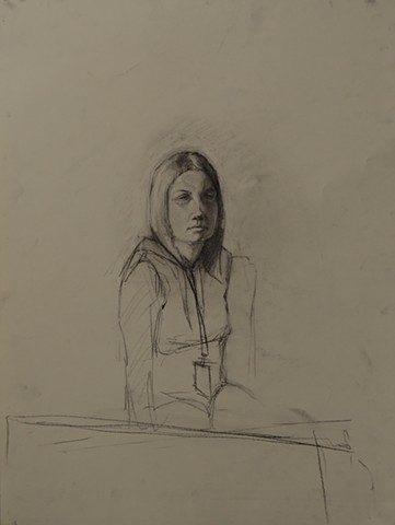 PortraitofStudent2/18"x24/CharcoalonPaper/2012