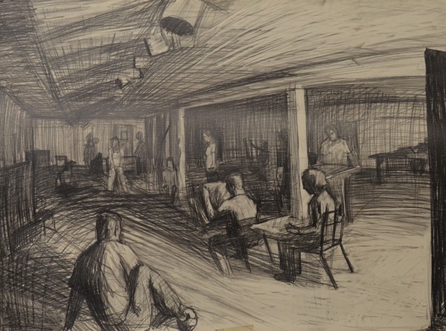 BFA, Ballroom Drawing, Front to Back